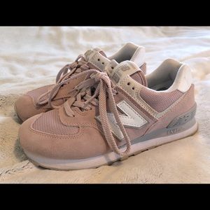 New Balance women’s 574 sneaker (6.5, rose)